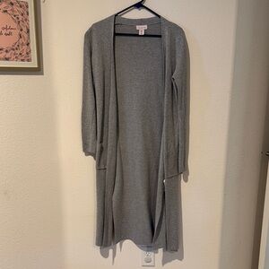 If It Were Me Light Gray Cardigan